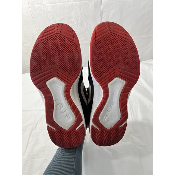 Nike Men The Air Overplay IX Basketball Shoe Black/Red Sz 13 Style 831572-004 - Picture 11 of 16